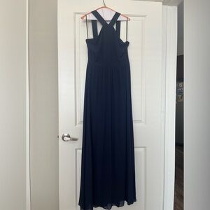 Lulu’s Navy Blue Maxi Bridesmaid Formal Dress Size XL